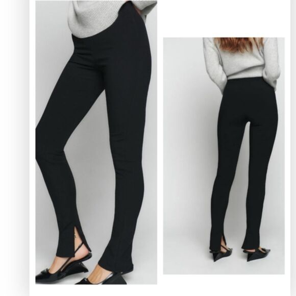 Reformation Graham Pants in Black L $158 - Picture 2 of 7